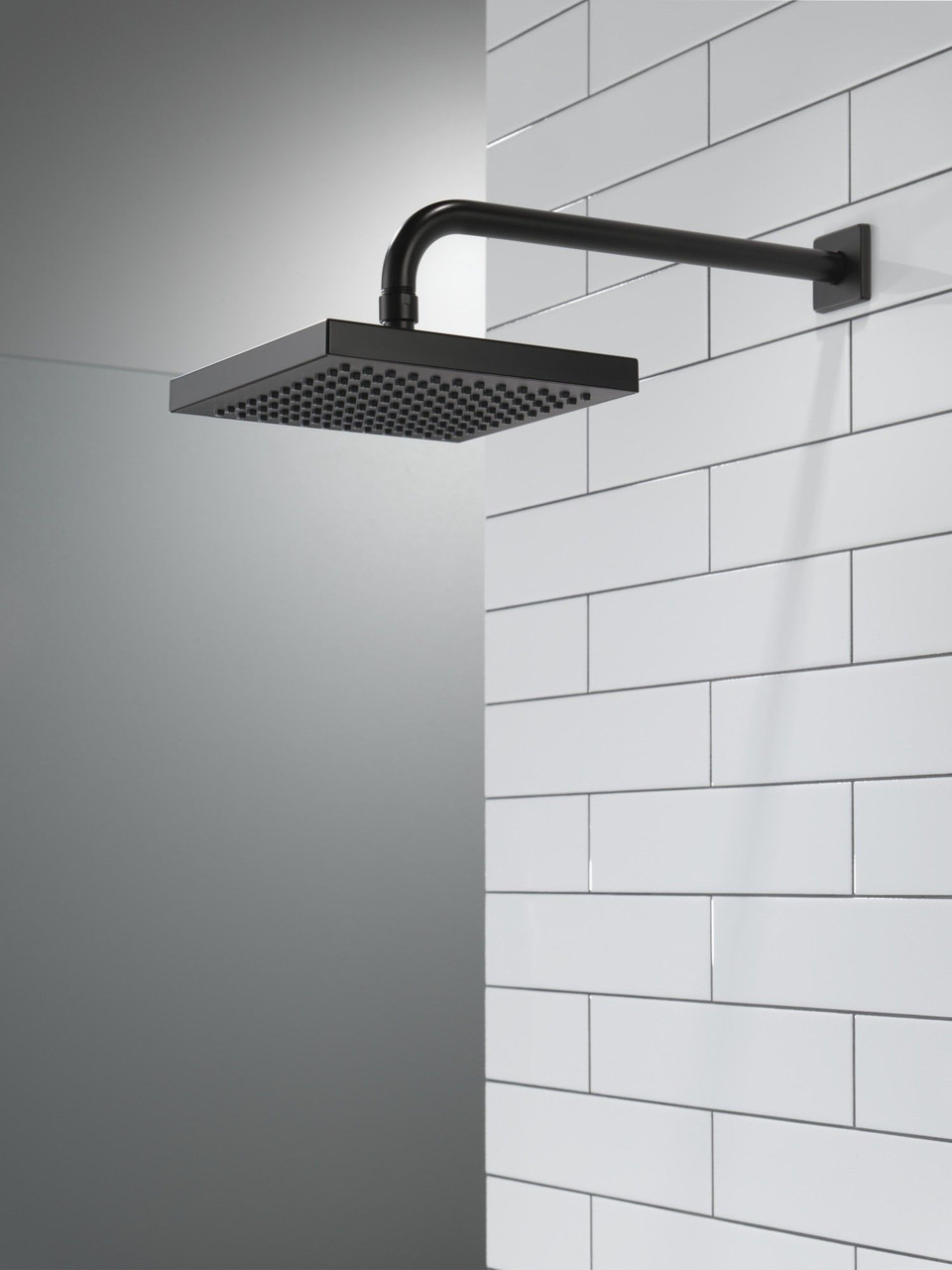 RP50841BL Universal Showering Components Raincan Single-Setting Shower Head, Matte Black