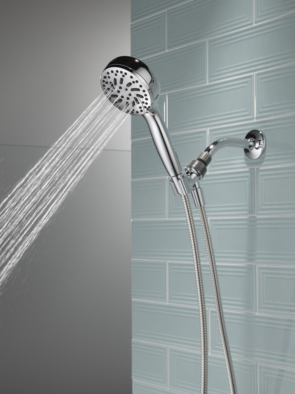 75740Universal Showering Components 6-Setting Hand Shower with Cleaning Spray, Chrome