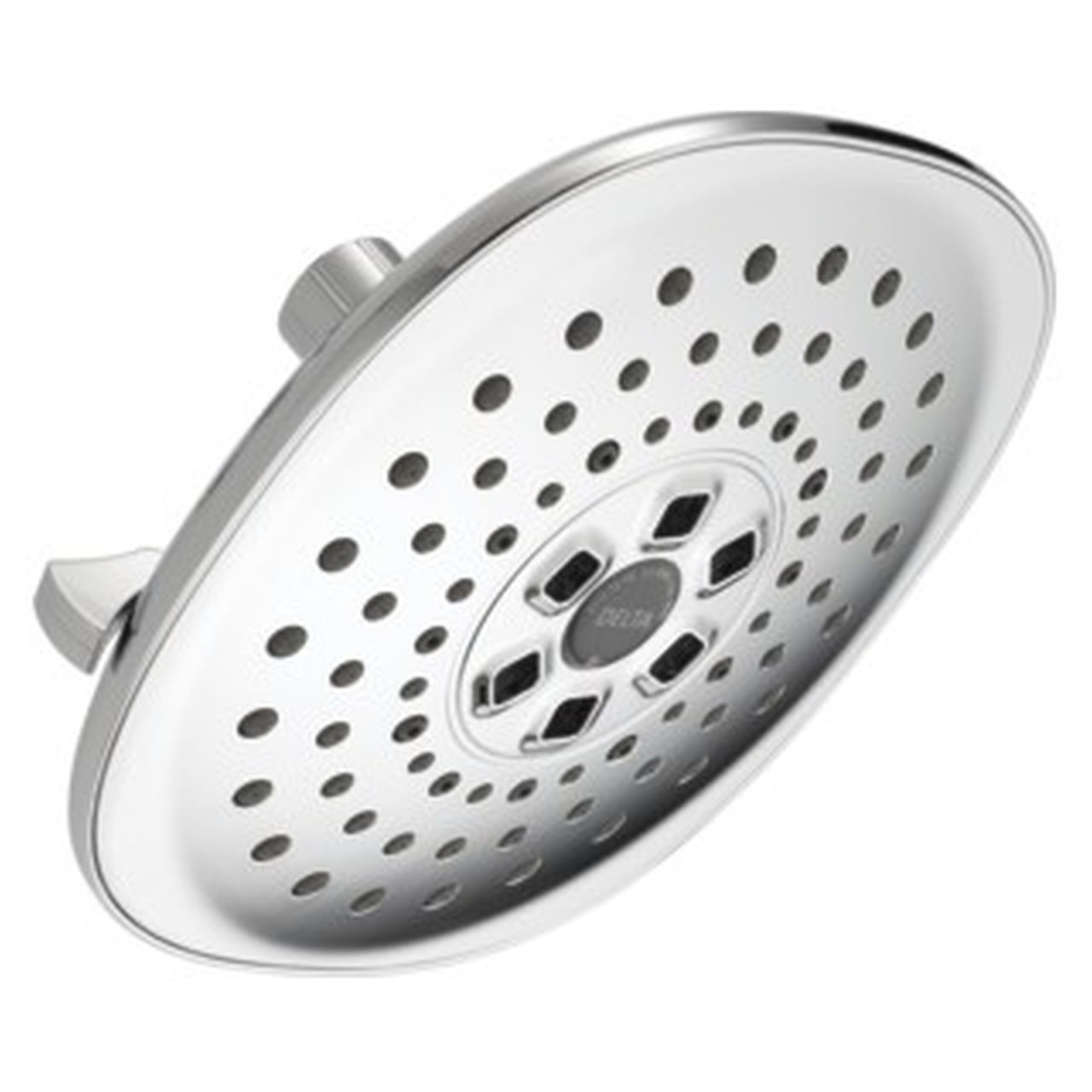 52686Universal Showering Components H2Okinetic 3-Setting Raincan Shower Head, Chrome