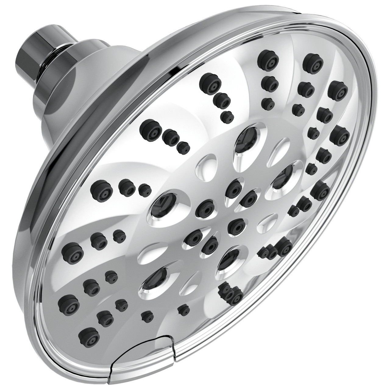 Delta 52669Universal Showering Components H2Okinetic 5-Setting Traditional Raincan Shower Head, Chrome