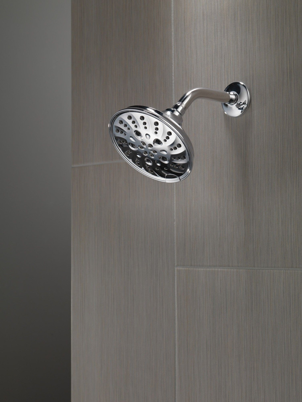 Delta 52669Universal Showering Components H2Okinetic 5-Setting Traditional Raincan Shower Head, Chrome