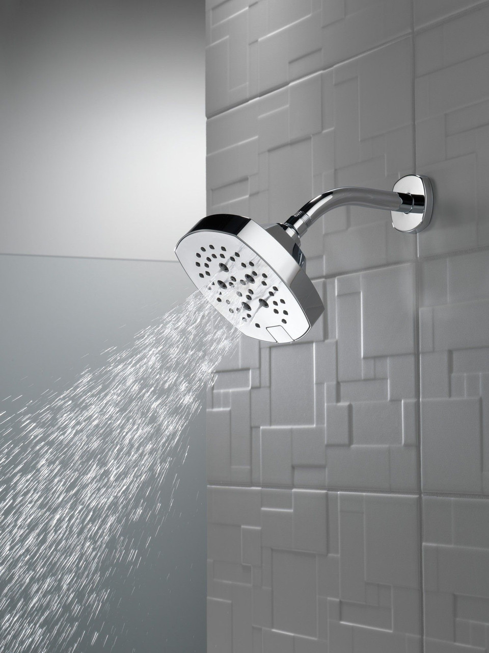 Delta 52663Universal Showering Components 5-Setting H2Okinetic Shower Head, Chrome