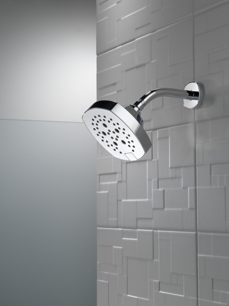 Delta 52663Universal Showering Components 5-Setting H2Okinetic Shower Head, Chrome