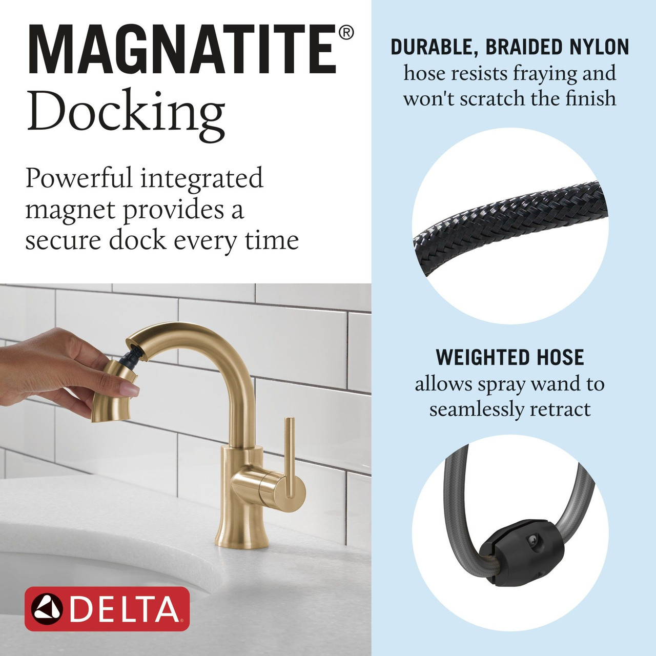 559HAR-CZPD-DST Trinsic Single Handle Pull Down Bathroom Faucet, Champagne Bronze