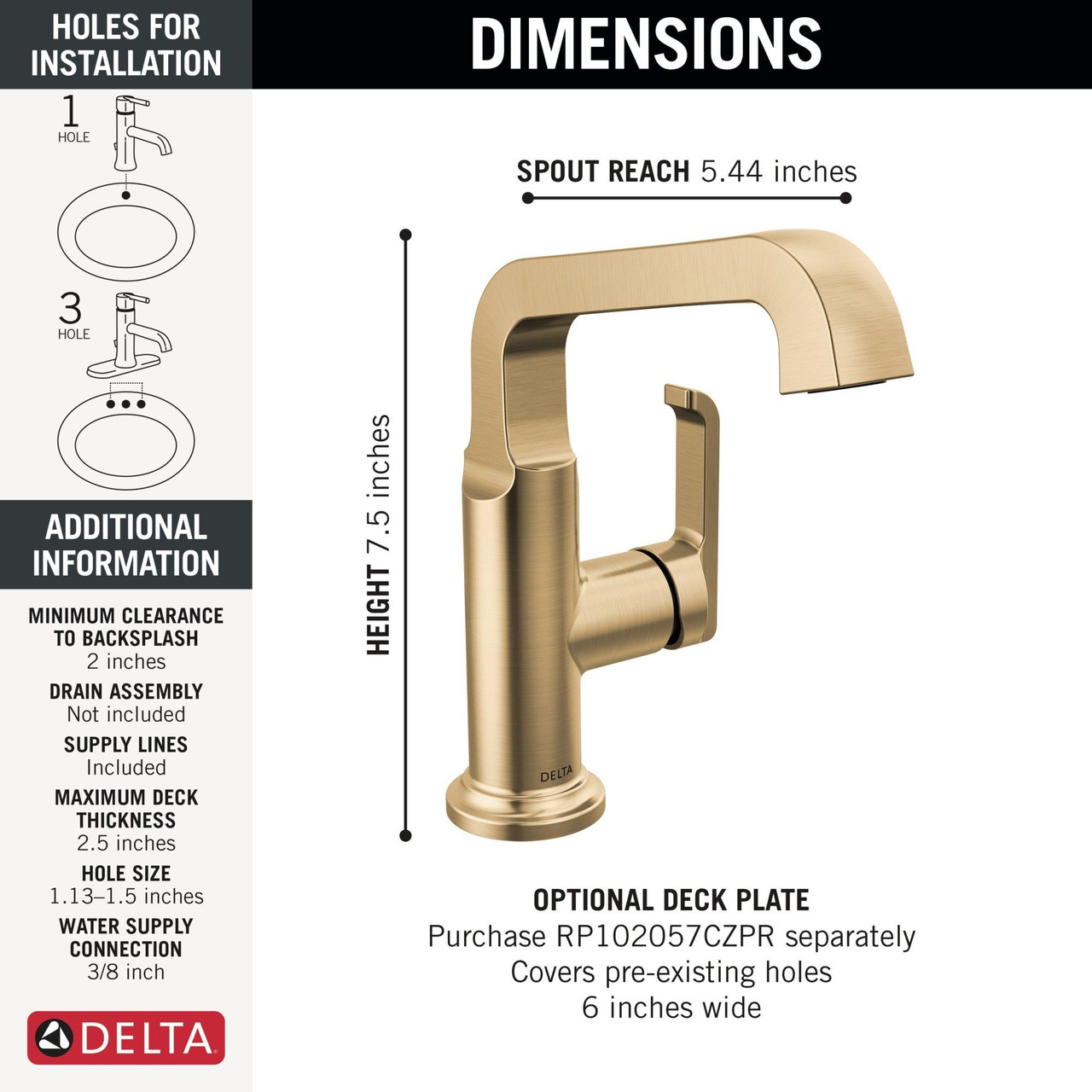 689-CZ-PR-DST Tetra Single Handle Mid-Height Vessel Bathroom, Lumicoat Champagne Bronze