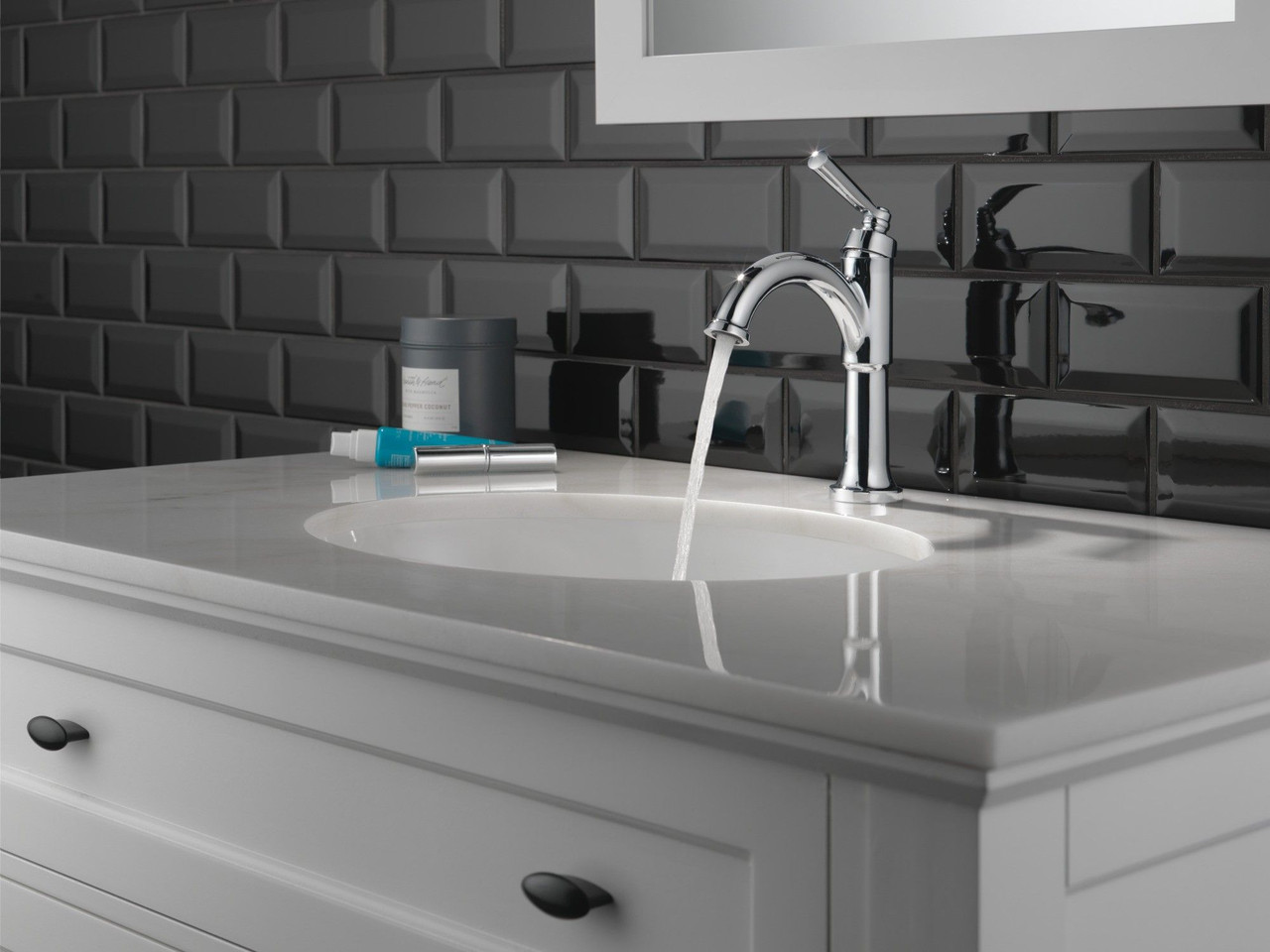 Delta 535-MPU-DST SAYLOR Single Handle Bathroom Faucet, Chrome