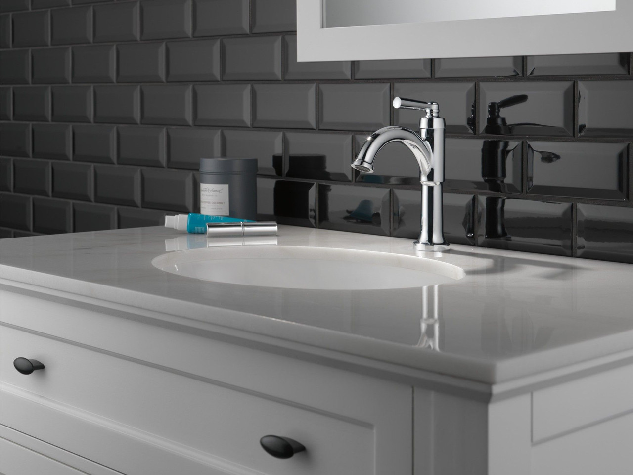 Delta 535-MPU-DST SAYLOR Single Handle Bathroom Faucet, Chrome