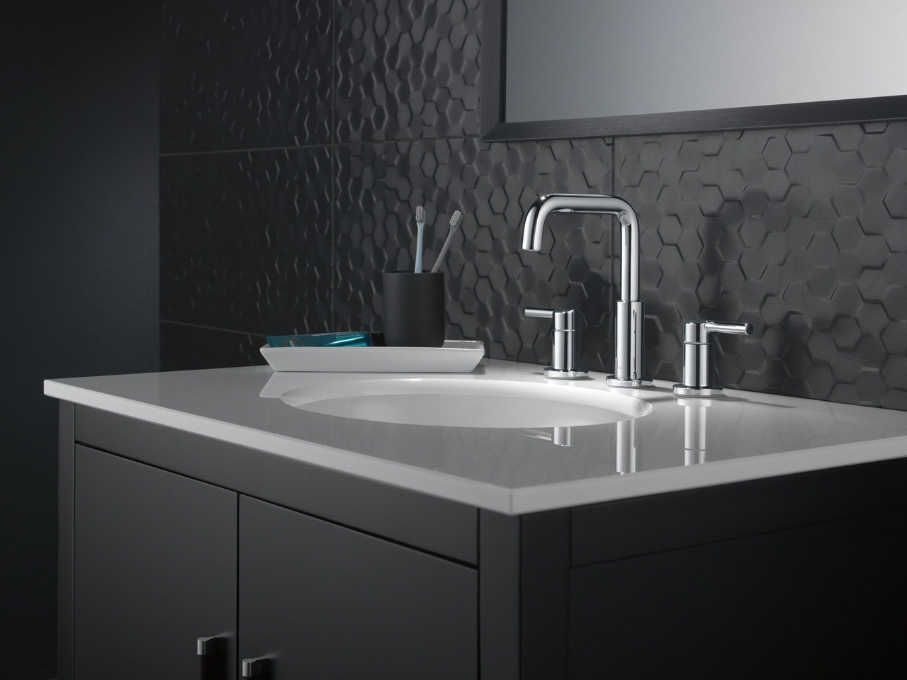 Delta 35849LF Nicoli Two Handle Widespread Bathroom Faucet, Chrome
