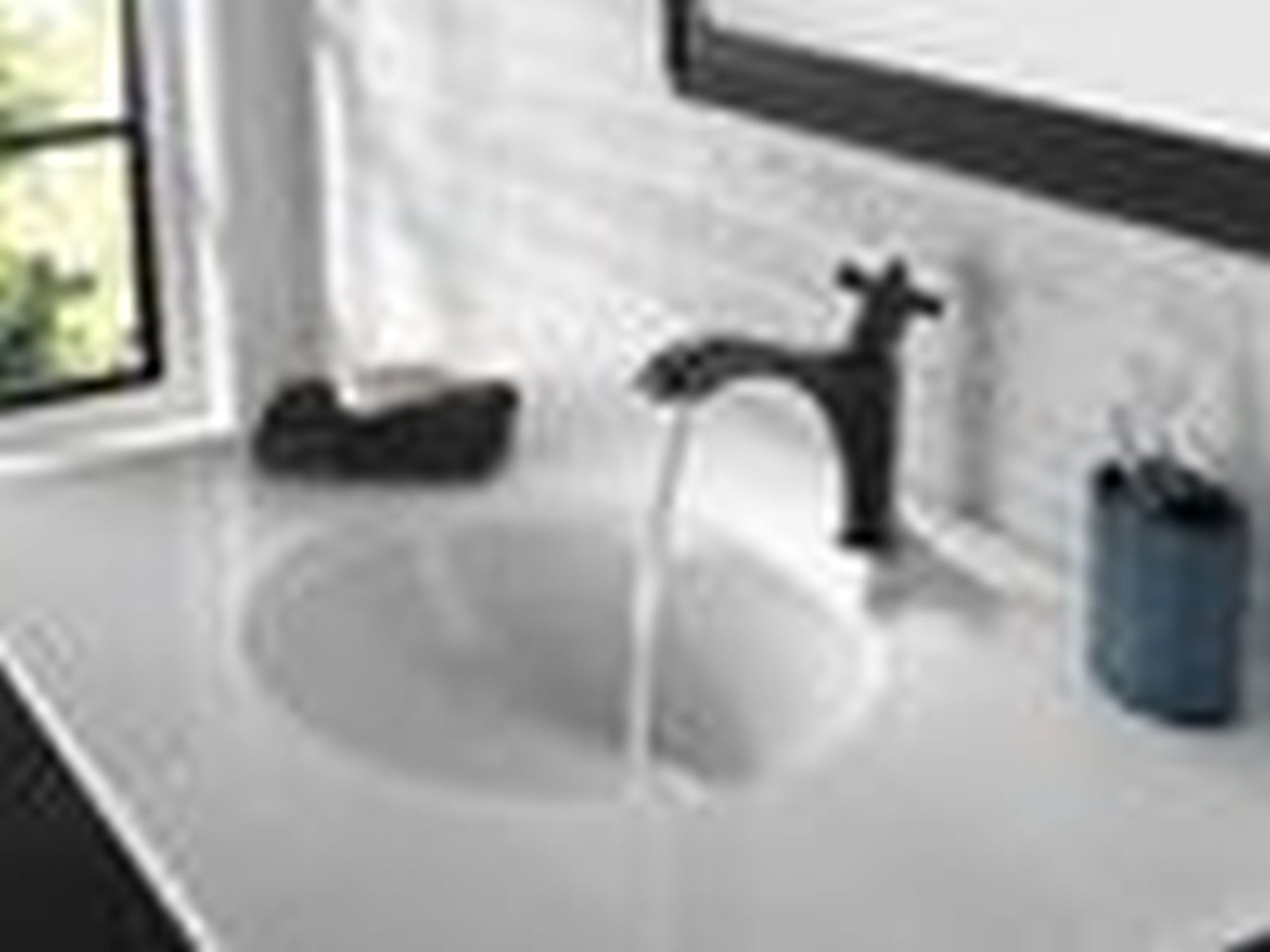 557-BLMPU-DST Dorval Single Handle Bathroom Faucet, Matte Black