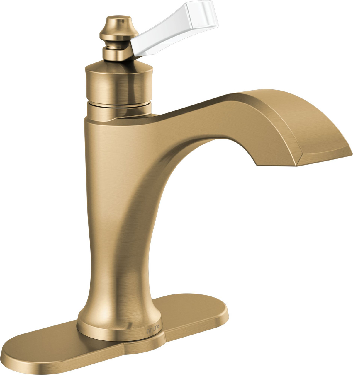 556-GSMPU-DST Dorval Single Handle Bathroom Faucet, Champagne Bronze and Porcelain