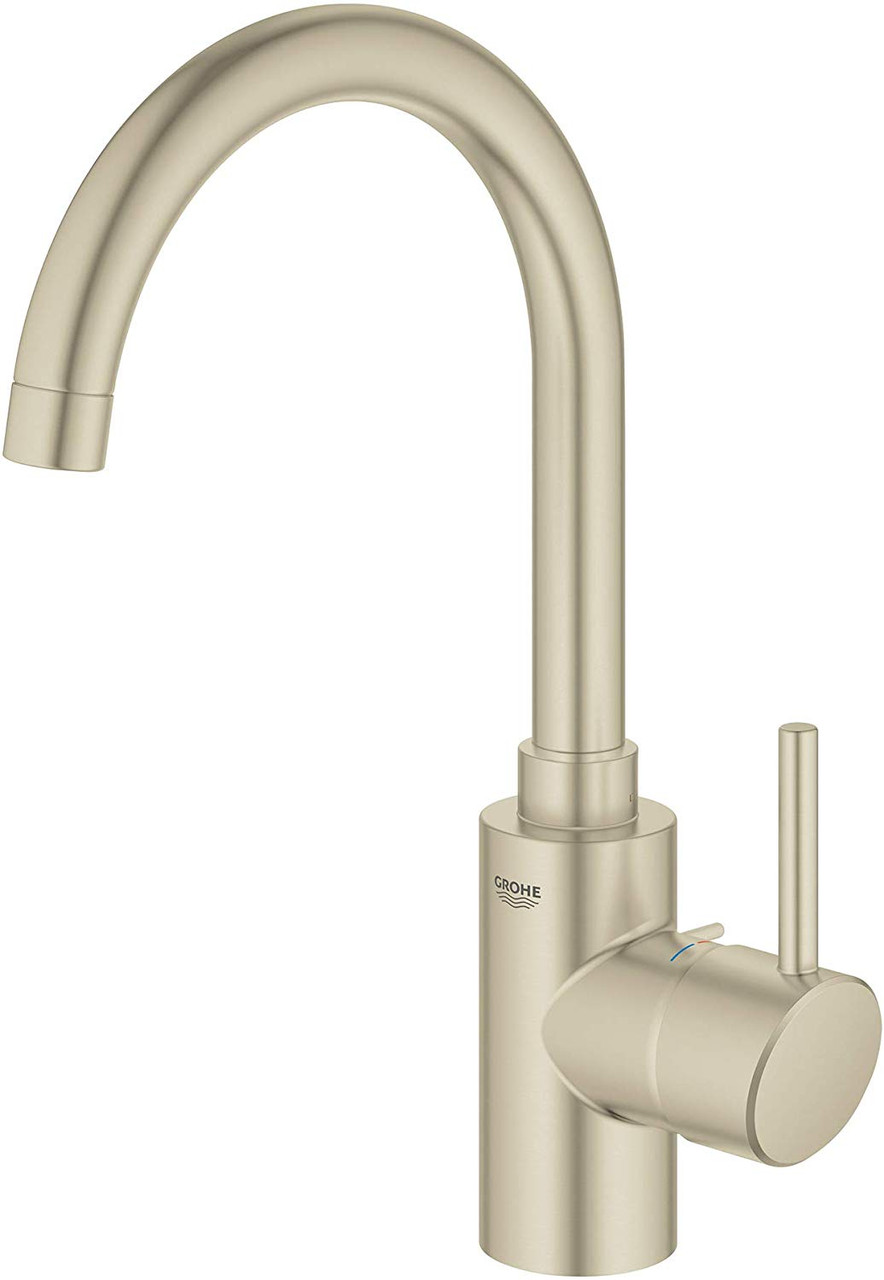 Single-Handle Bathroom Faucet, Large Size in Brushed Nickel Infinity Finish