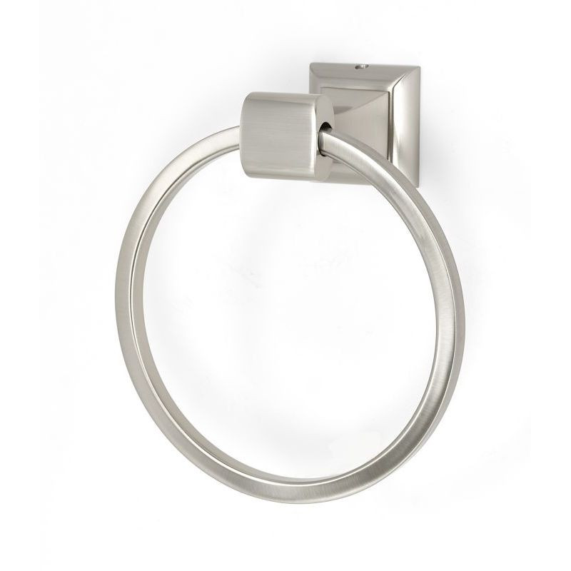 Modern Towel Ring 6-1/8-in in Satin Nickel