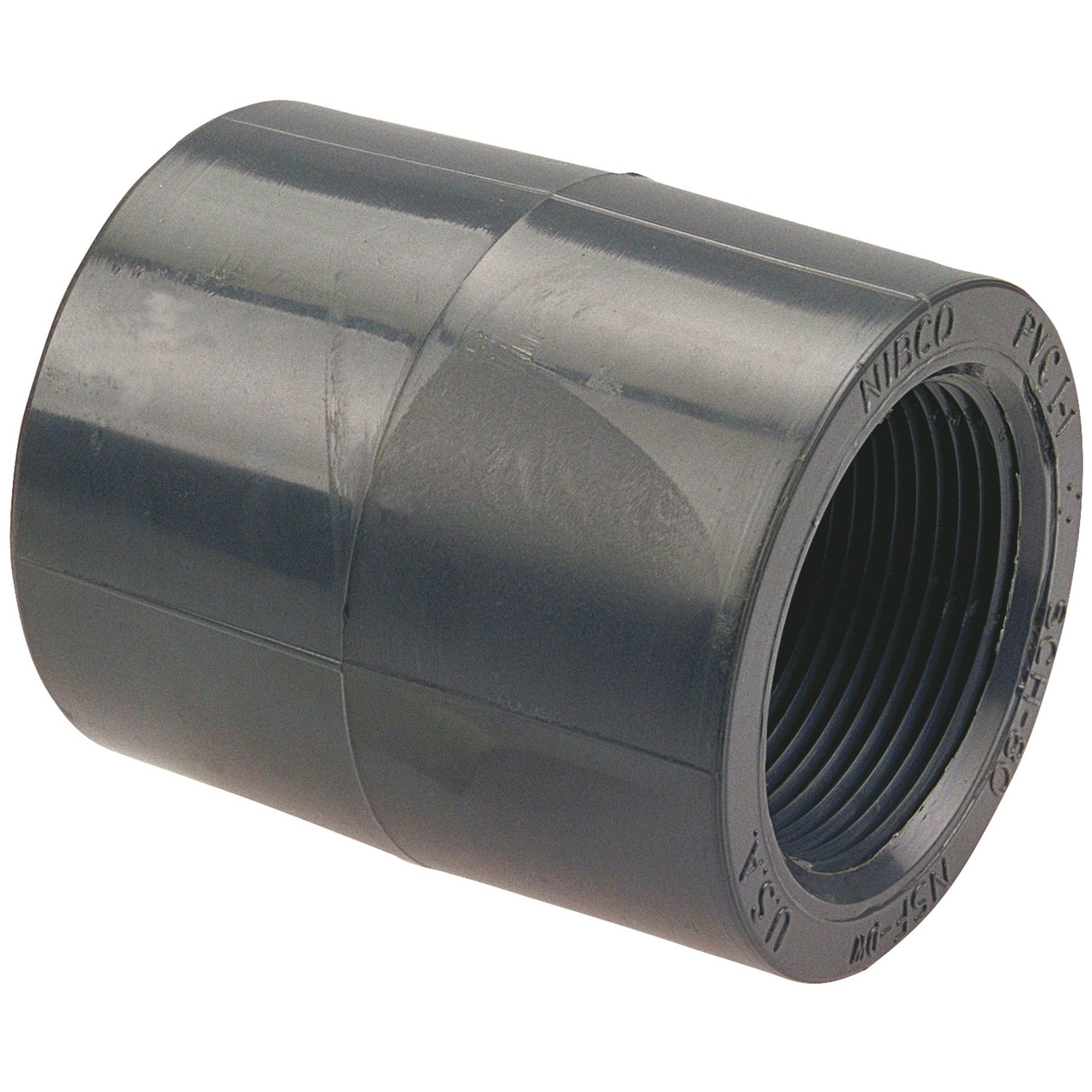 CA04200-B25 4503 3/4 SXT FEM ADAP PVC 80, Female Adapter Coupling S x FPT - PVC Schedule 80, 4503  - Box of 25