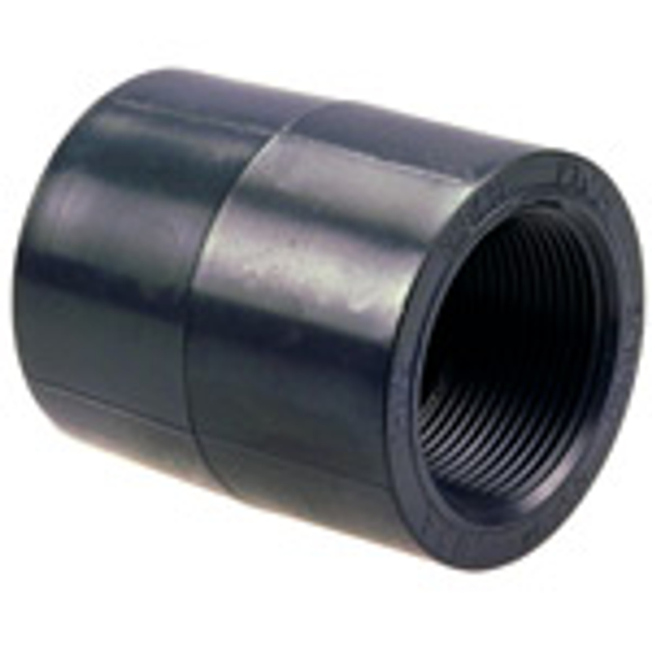 Nibco CA02550-B25 450133R 1X1/2 THD COUP PVC 80, Thread Coupling/Reducing Thread Coupling FPT x FPT - PVC Schedule 80, 4501-3-3  - Box of 25