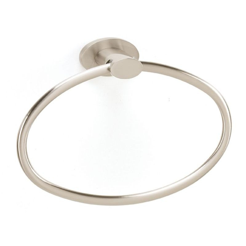 Modern Towel Ring 7-7/8-in in Satin Nickel
