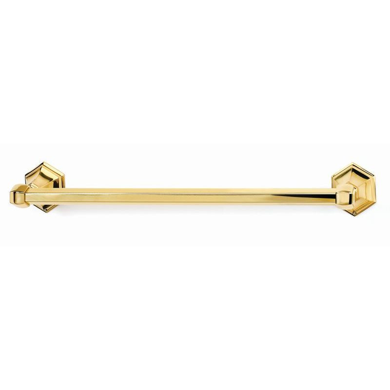 Alno Nicole A7720-18-PB Towel Bar Traditional in Polished Brass
