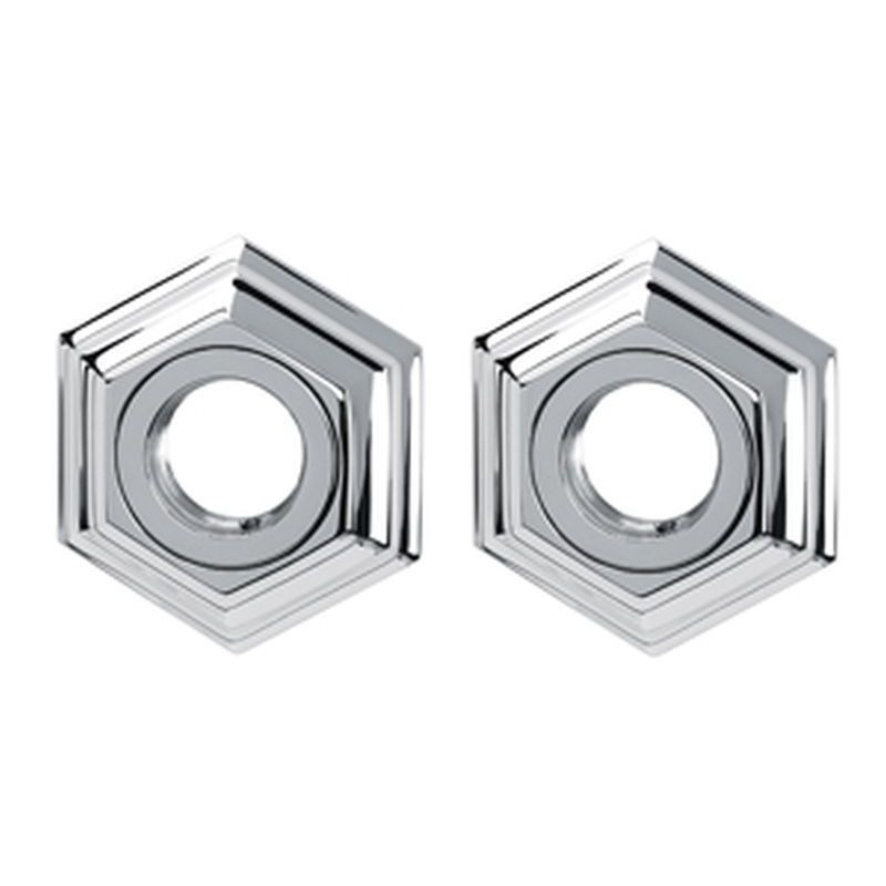 Alno Nicole A7724-PC Grab Bar Brackets Traditional 3-in in Polished Chrome