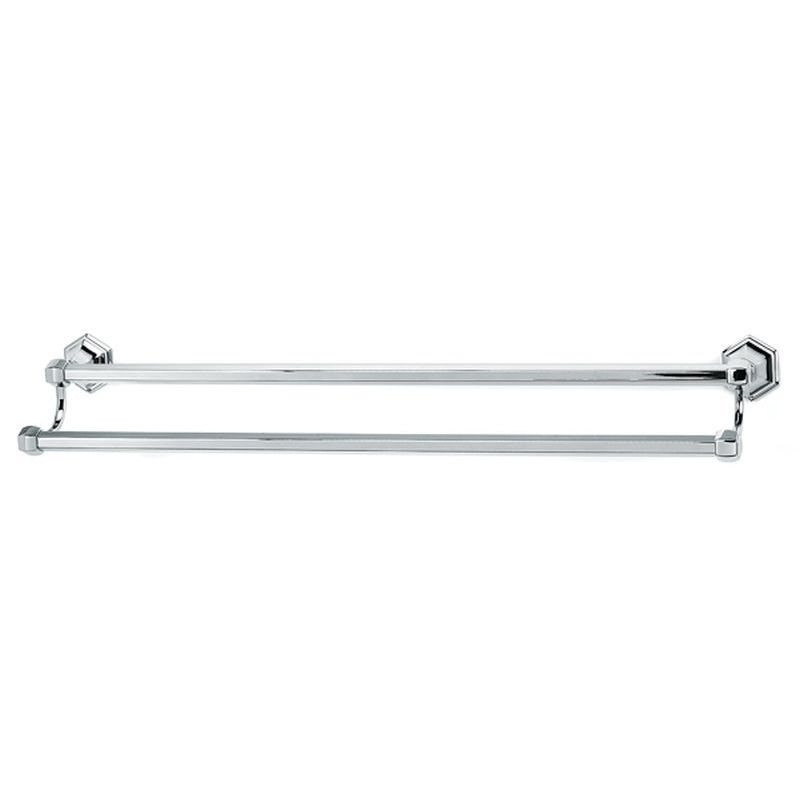 Alno Nicole A7725-30-PC Double Towel Bar Traditional in Polished Chrome