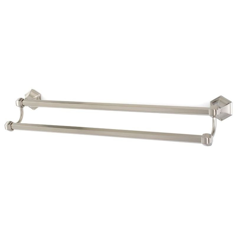 Alno Nicole A7725-30-SN Double Towel Bar Traditional in Satin Nickel
