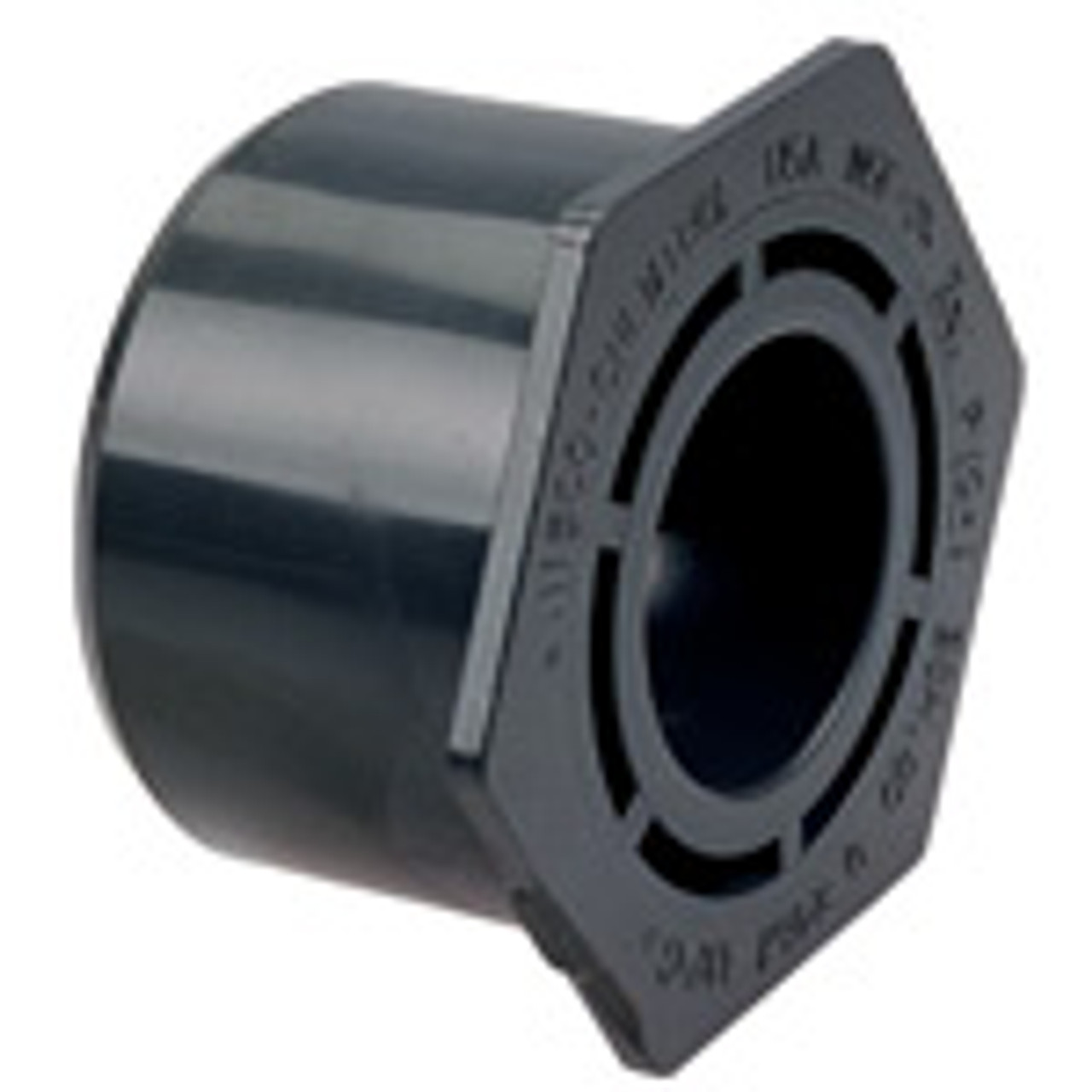 Nibco CA12190-B25 4518 1 1/2 X 1 SPG X SOC BUSH PVC 80, Flush Socket Reducer Bushing Spg x S - PVC Schedule 80, 4518  - Box of 25