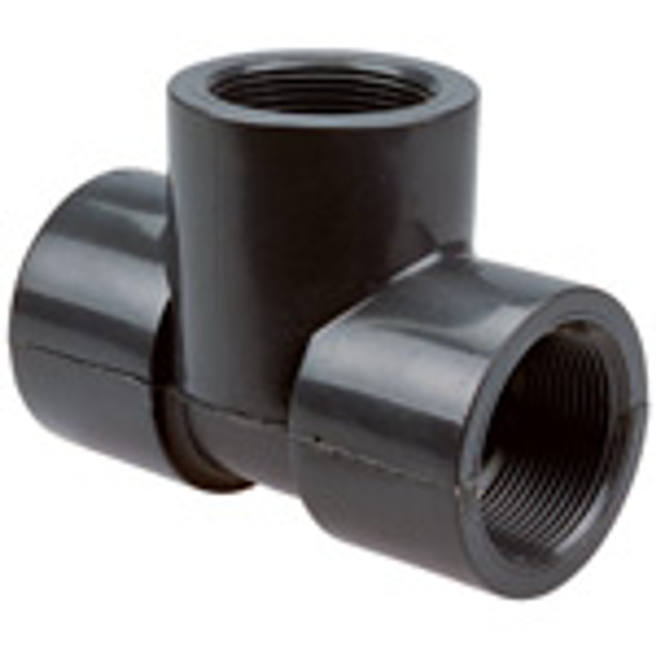 Nibco CA09850-B25 451233 1 THD TEE PVC 80, Threaded Tee FPT x FPT x FPT - PVC Schedule 80, 4512-3-3  - Box of 25