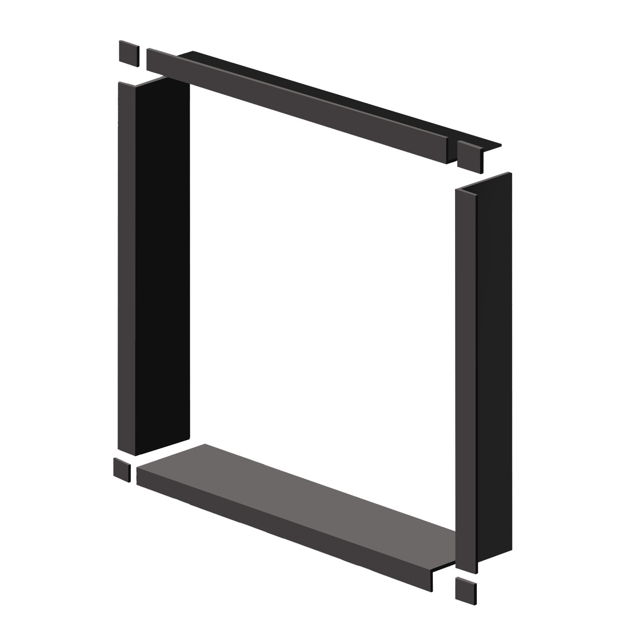 WTBK547-09 54-in x 54-in x 7.5-in Window Trim, Black