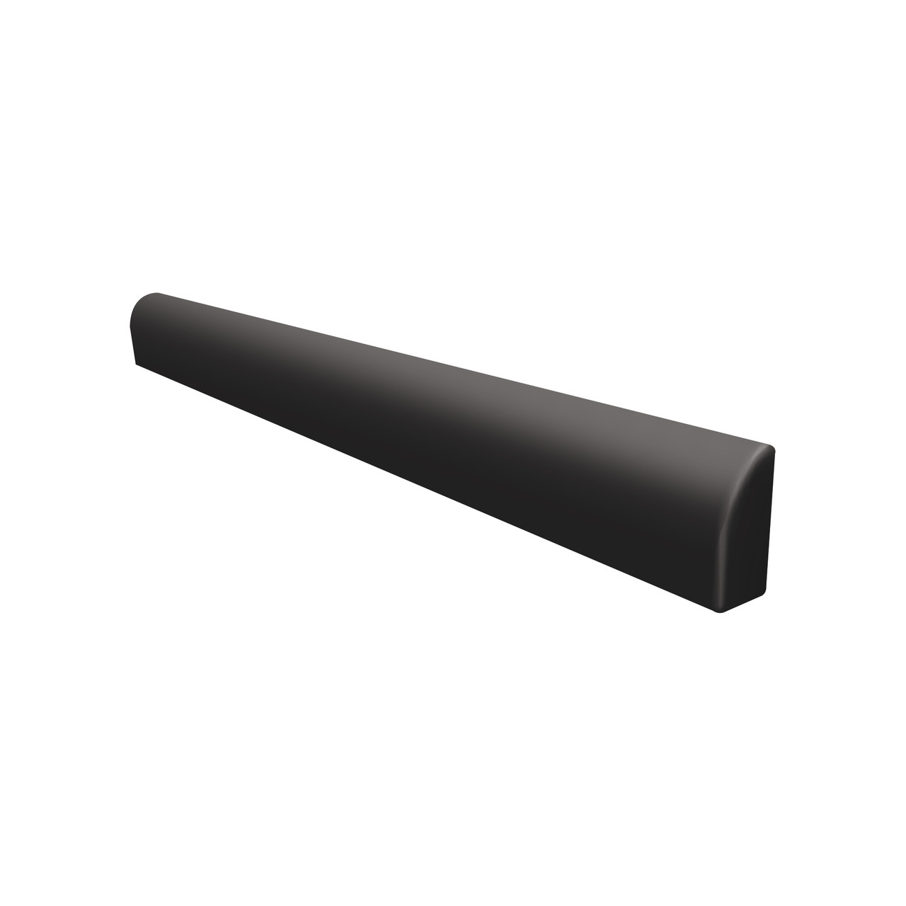 Transolid SHOE601-09 .5-in x 1-in x 60-in Shoe Molding, Black
