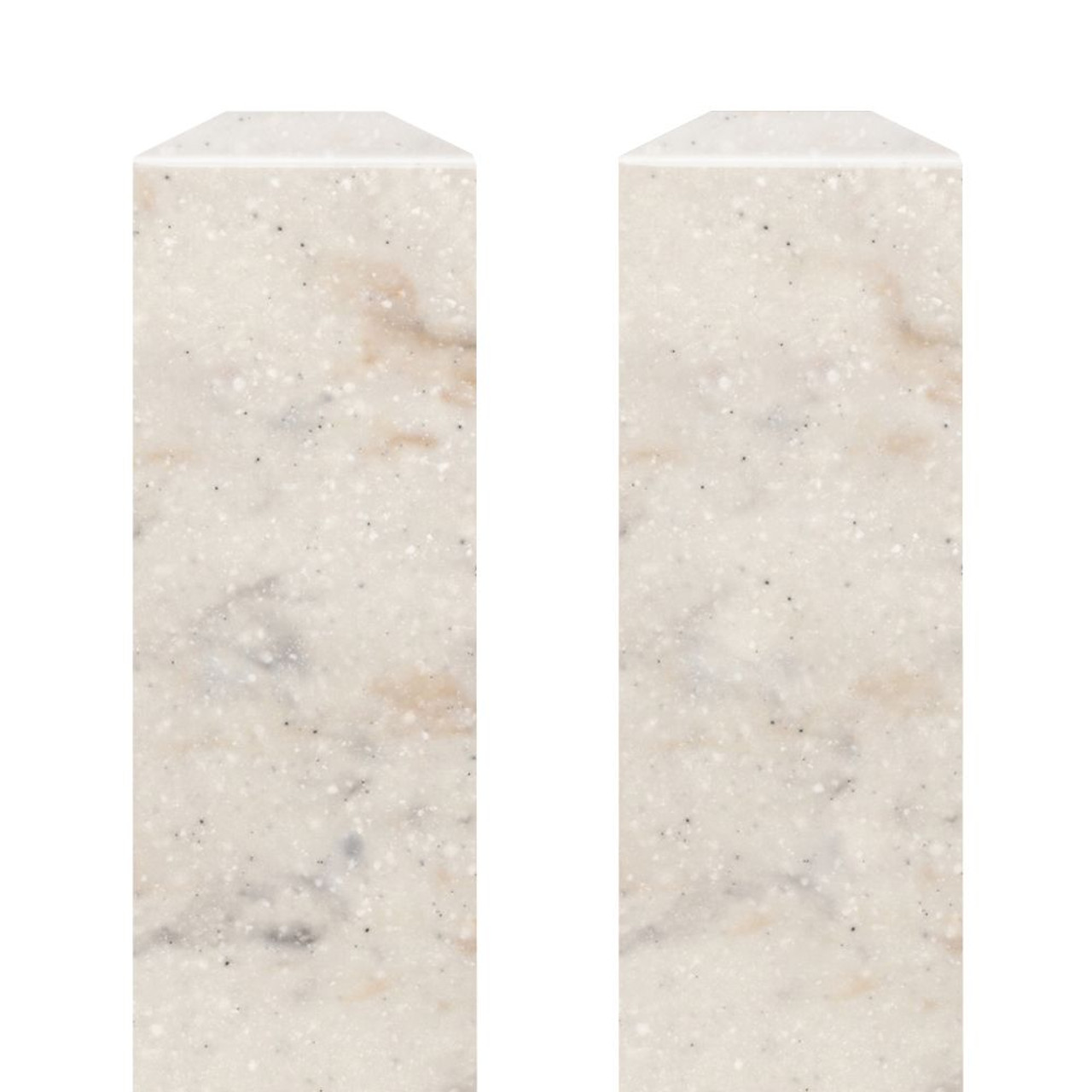 Transolid SFIM962-48V Saramar .25-in x 1-in x 96-in Flat Inside Corner Molding, Biscotti Marble Velvet