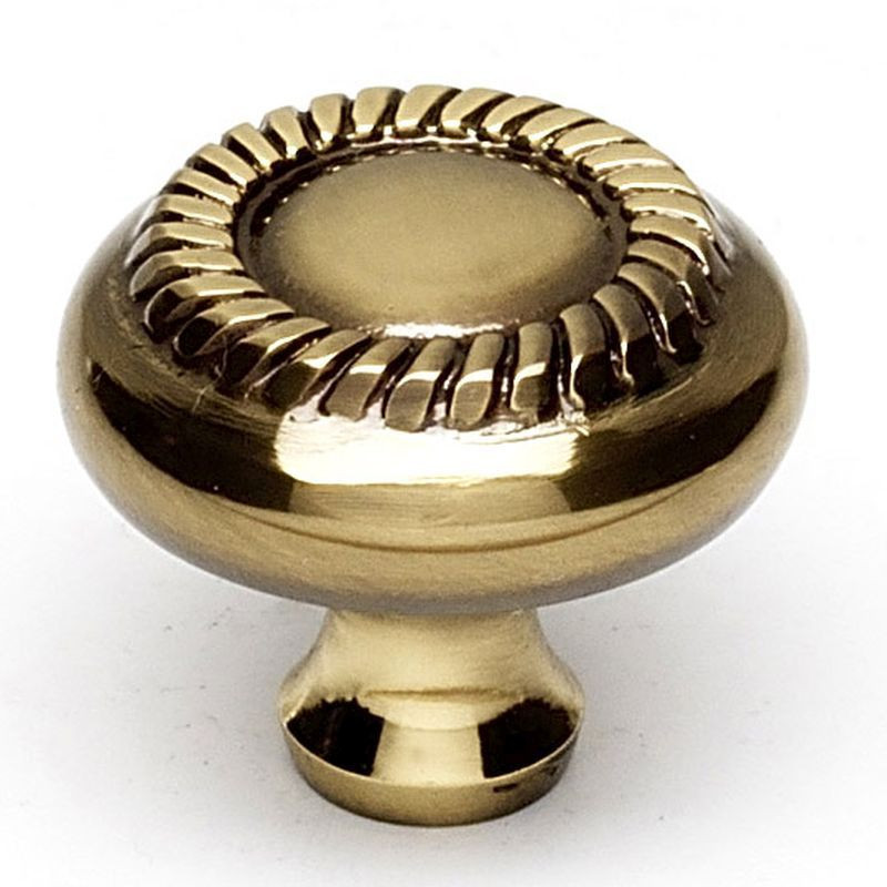 Alno Rope A812-1-PA Knob Traditional 1-in in Polished Antique