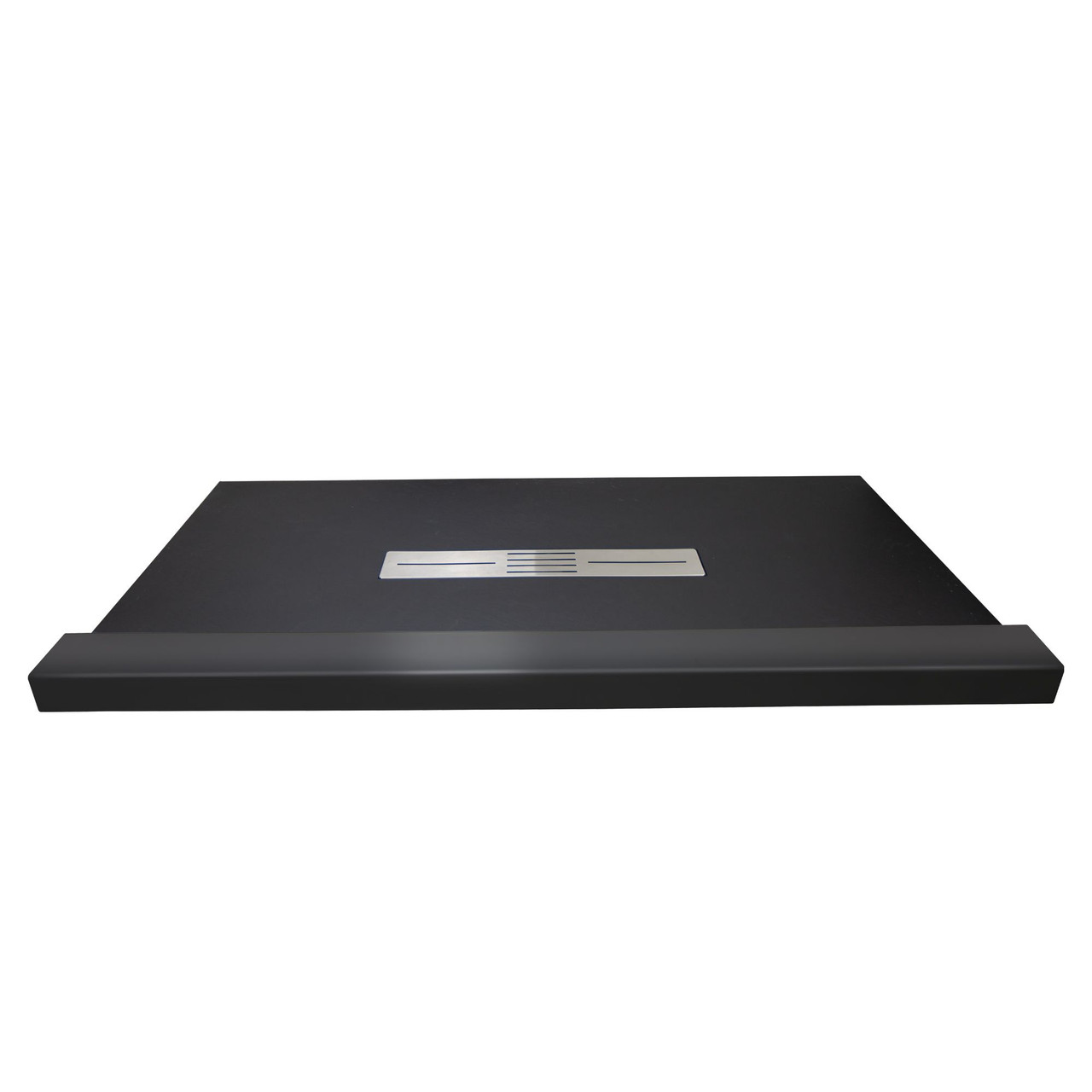 Transolid FZST6048C-09 Trimslate 60-in x 48-in Shower Base with Adjustable Single Threshold and Center Drain, Black