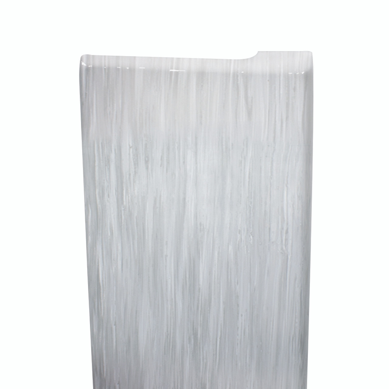 Transolid TRIM602-186 Lusso .5-in x 1.87-in x 60-in Surface Edge Trim, Glacier Grey