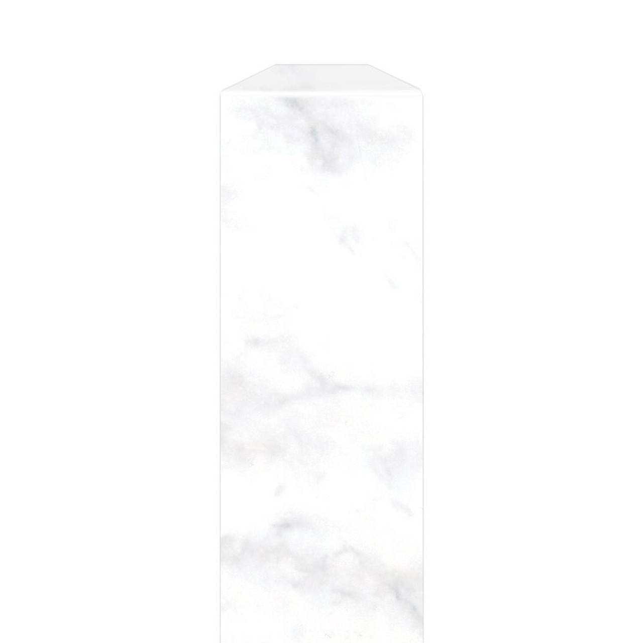 Transolid SFIM722-47V Saramar .25-in x 1-in x 72-in Flat Inside Corner Molding, White Venito Velvet