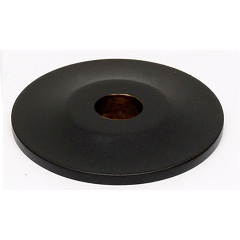 Knob Backplate Traditional 3/4-in in Matte Black