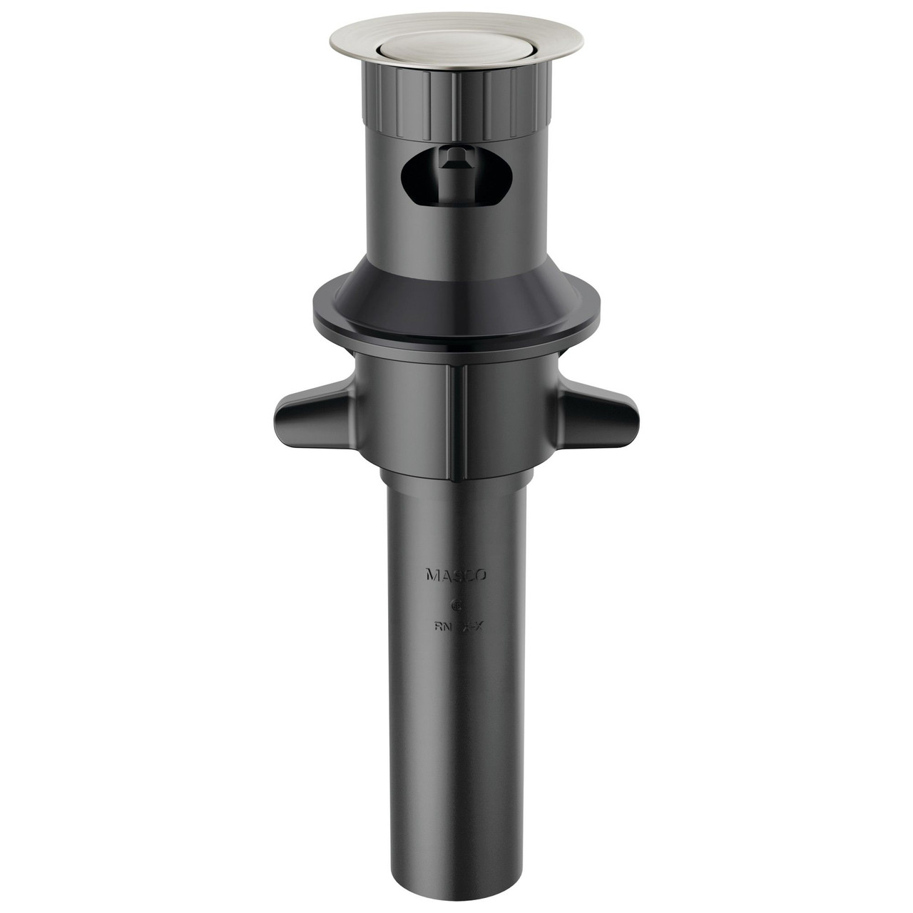 RP101631SS Other Plastic Push Pop with Overflow, Stainless