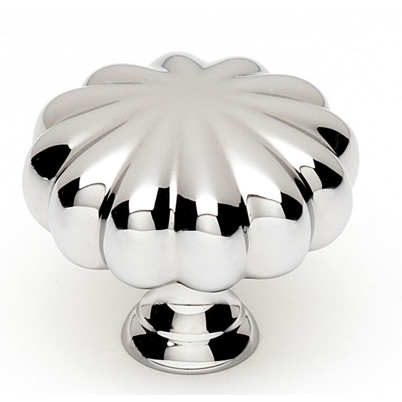 Knob Traditional 1-1/2-in in Polished Chrome