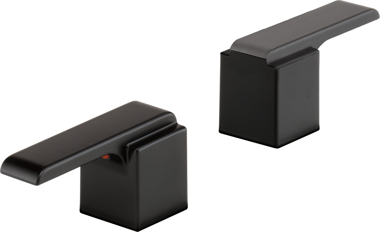 H267BL Ara Metal Lever Handle Set, Matte Black