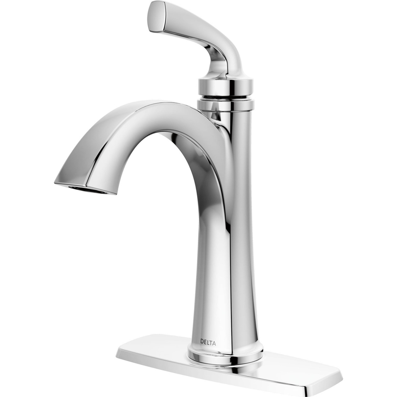 Delta 15864LF Geist 7.25-in x 6.31-in x 9.50-in Single Handle Bathroom Faucet, Chrome
