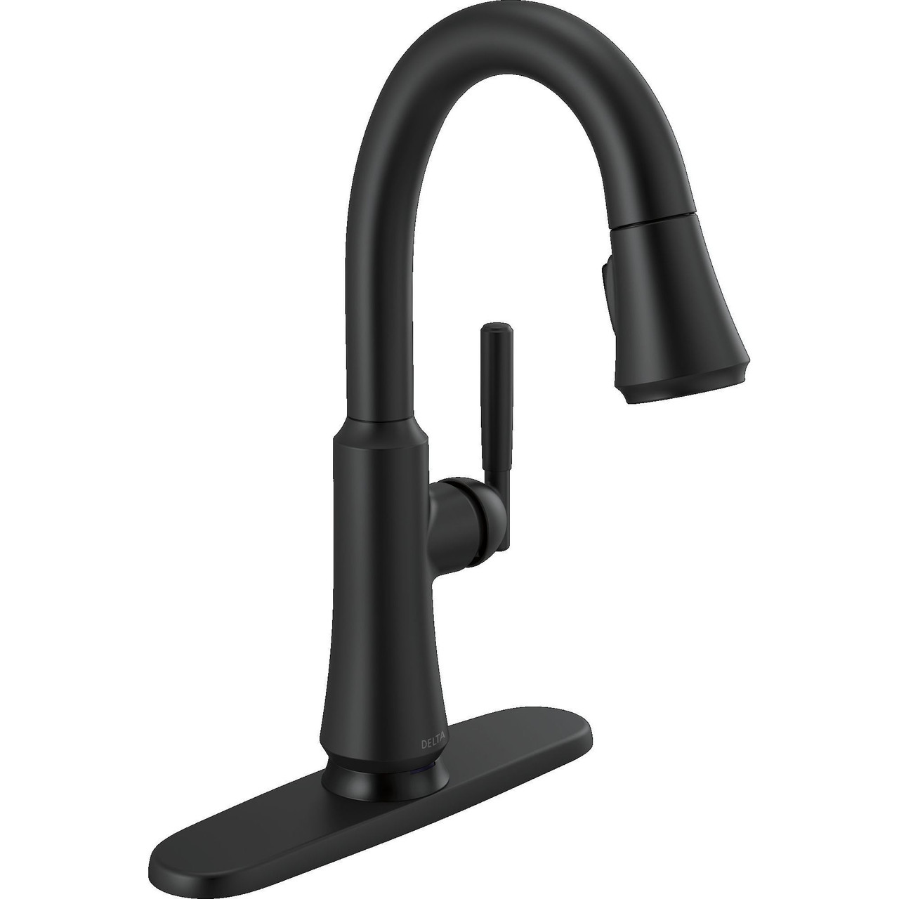 9979TL-BL-DST Coranto 9.06-in x 4.63-in x 14.38-in Touch2O Bar and Prep Faucet with Touchless Technology, Matte Black