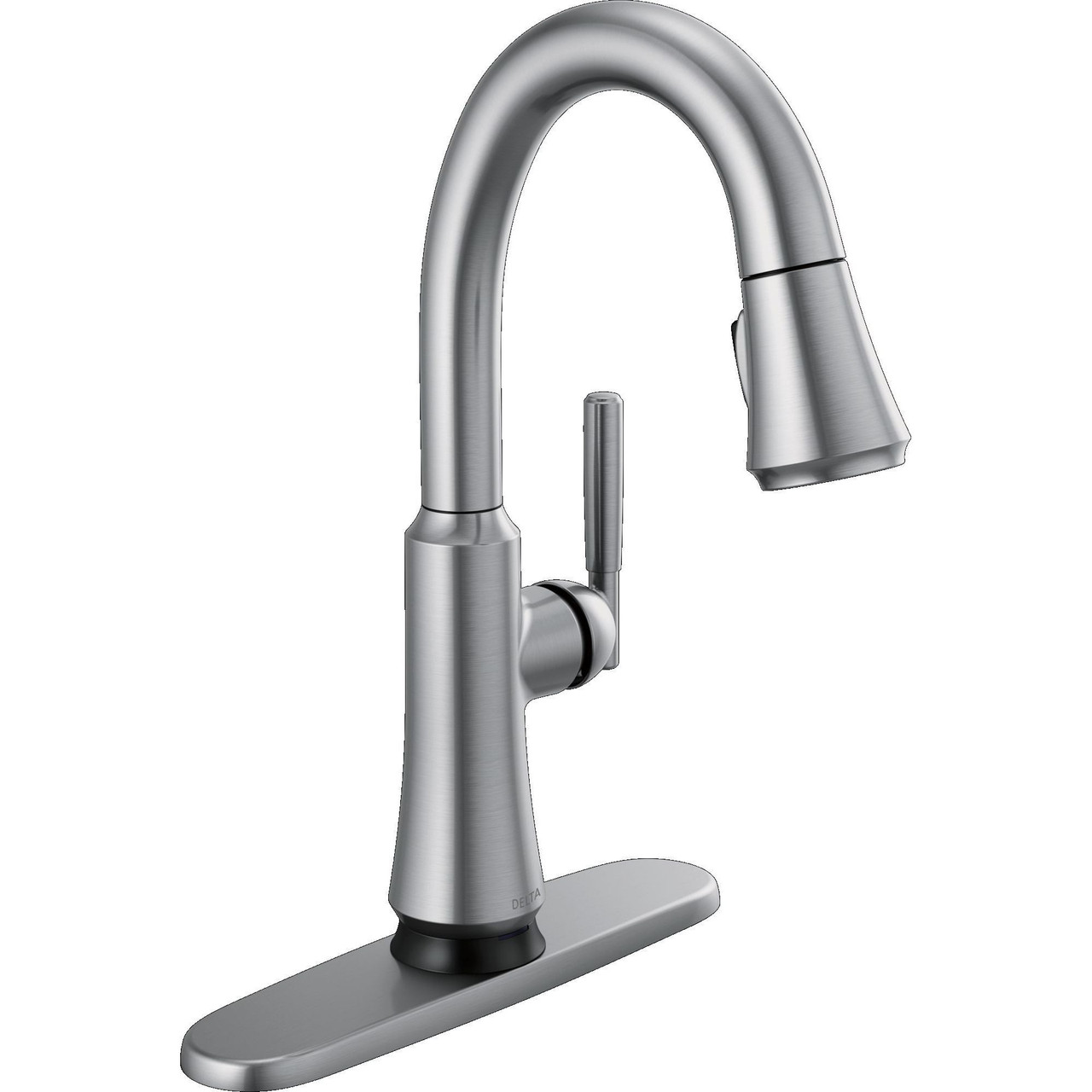 9979TL-AR-DST Coranto 9.06-in x 4.63-in x 14.38-in Touch2O Bar and Prep Faucet with Touchless Technology, Arctic Stainless
