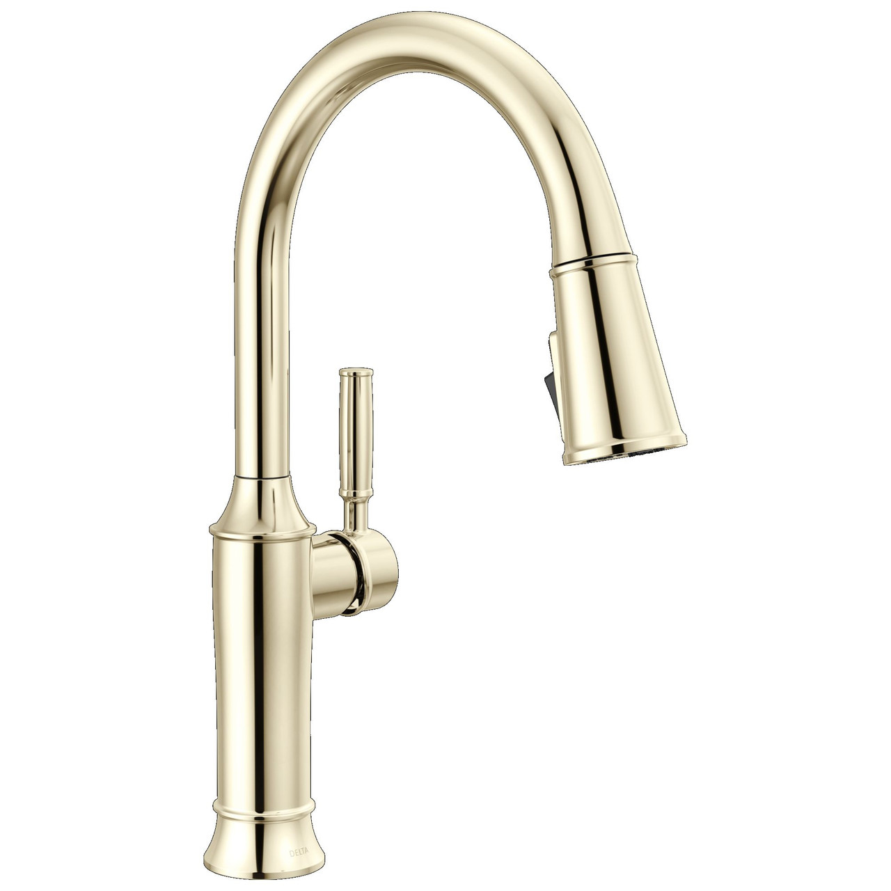 9184-PN-PR-DST Renaldi 11.56-in x 2.81-in x 16.56-in Single-Handle Pull-Down Kitchen Faucet, Lumicoat Polished Nickel