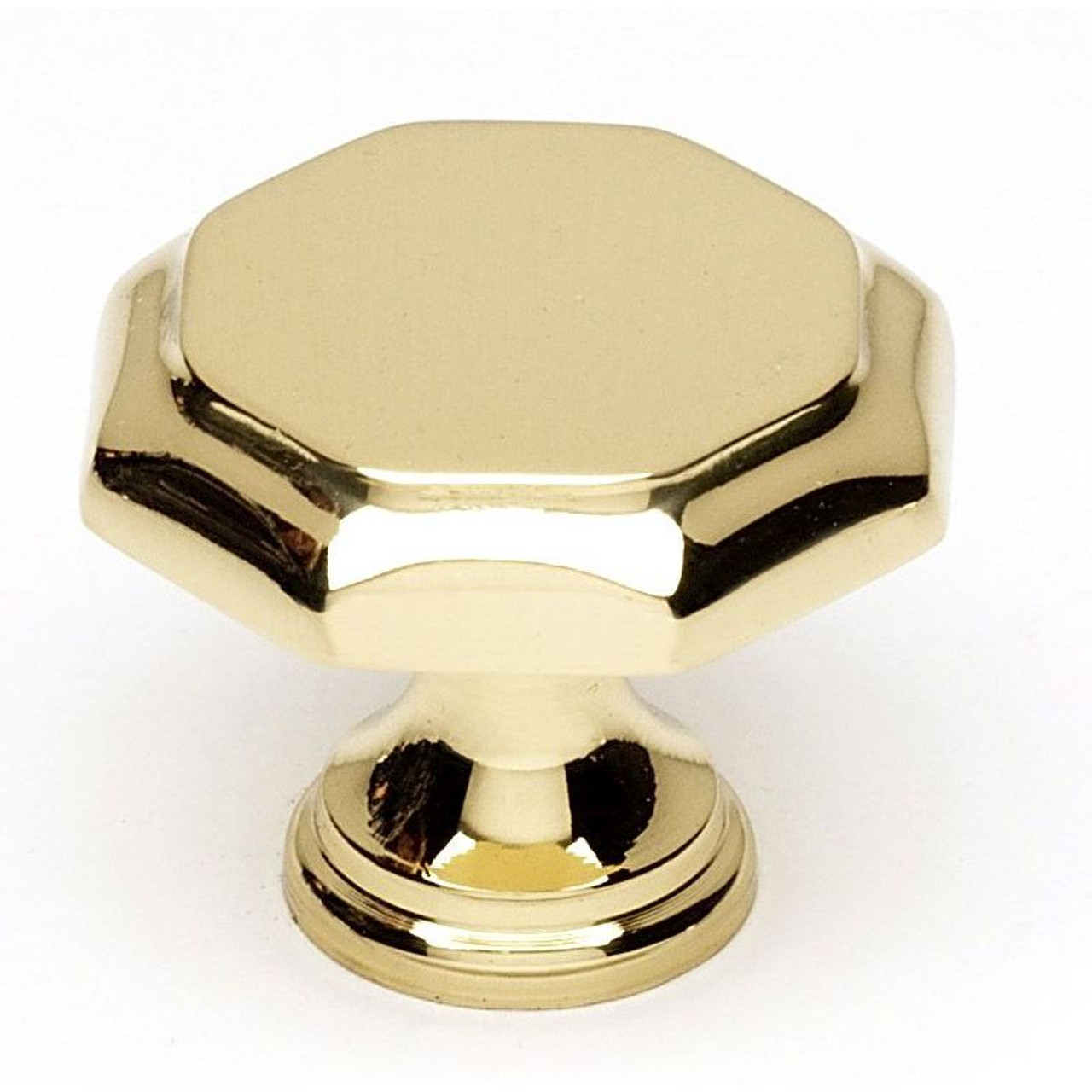 Alno Contemporary A828-14-PB Knob Modern 1-1/4-in in Polished Brass