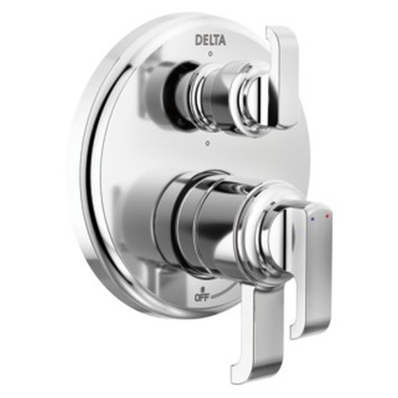 T27989-PR Tetra 17 Series Integrated Diverter Trim with 6-Setting, Lumicoat Chrome