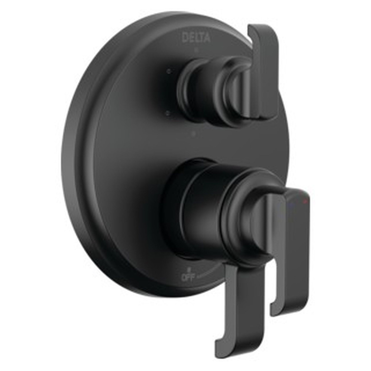 T27989-BL Tetra 17 Series Integrated Diverter Trim with 6-Setting, Matte Black