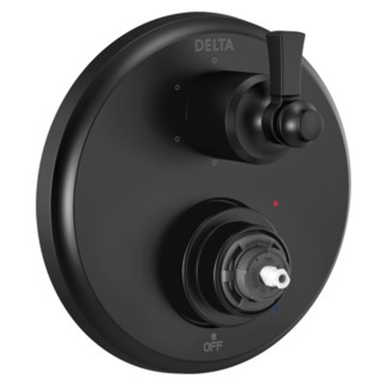 T24956-BLLHP Dorval Traditional 2-Handle Monitor 14 Series Valve Trim with 6 Setting Diverter, Matte Black