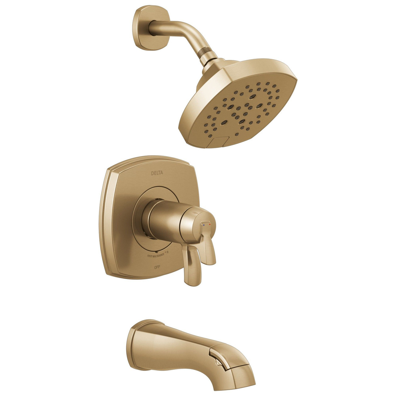 T17T476-CZ Stryke 17 Thermostatic Tub and Shower Only, Champagne Bronze