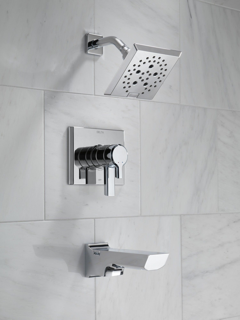 T17499-PR Pivotal Monitor 17 Series H2Okinetic Tub and Shower Trim, Lumicoat Chrome