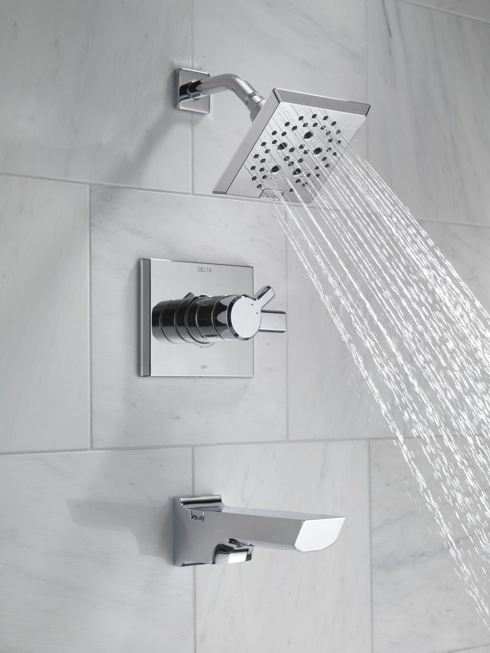 T17499-PR Pivotal Monitor 17 Series H2Okinetic Tub and Shower Trim, Lumicoat Chrome