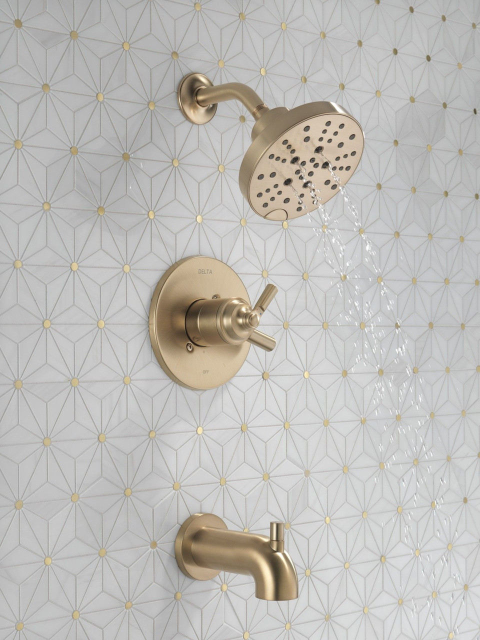 T17435-CZ SAYLOR Monitor 17 Series Tub & Shower Trim, Champagne Bronze