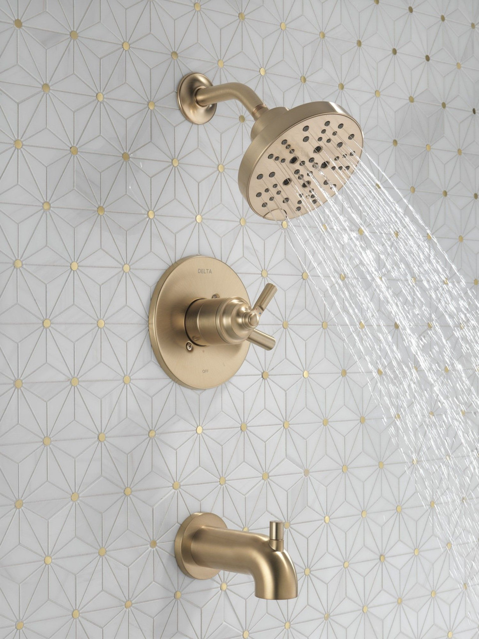 T17435-CZ SAYLOR Monitor 17 Series Tub & Shower Trim, Champagne Bronze