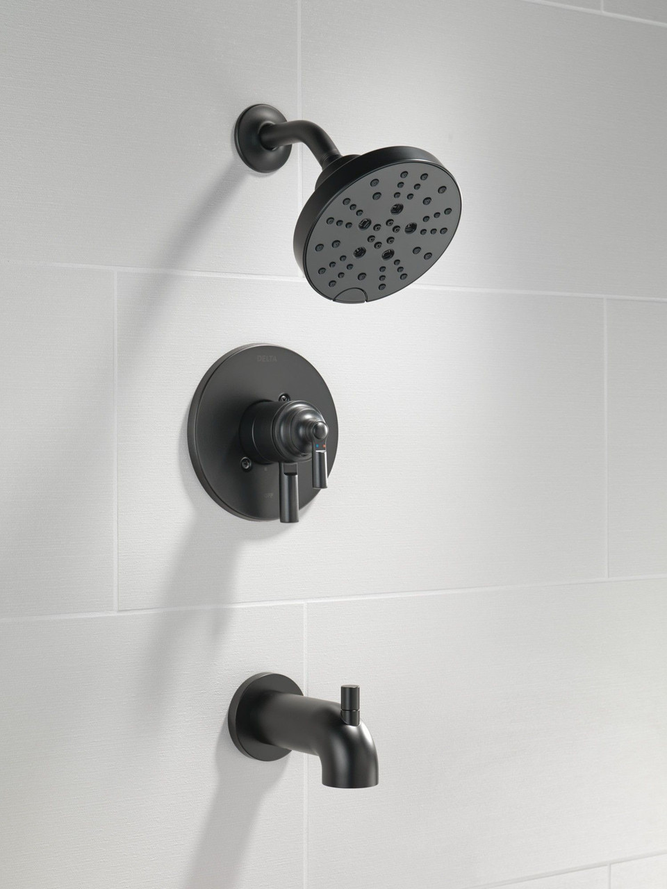 T17435-BL SAYLOR Monitor 17 Series Tub & Shower Trim, Matte Black